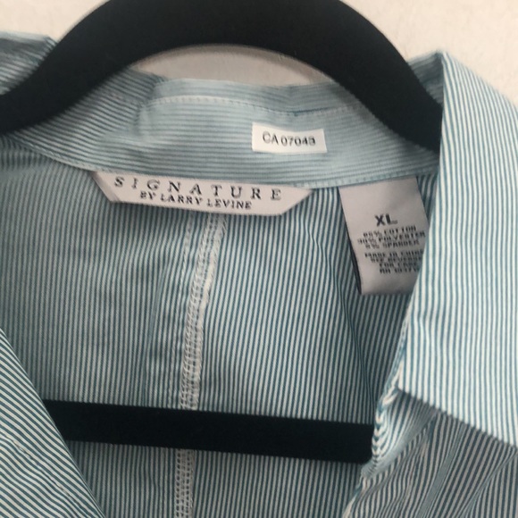 Blue striped blouse - Picture 2 of 5